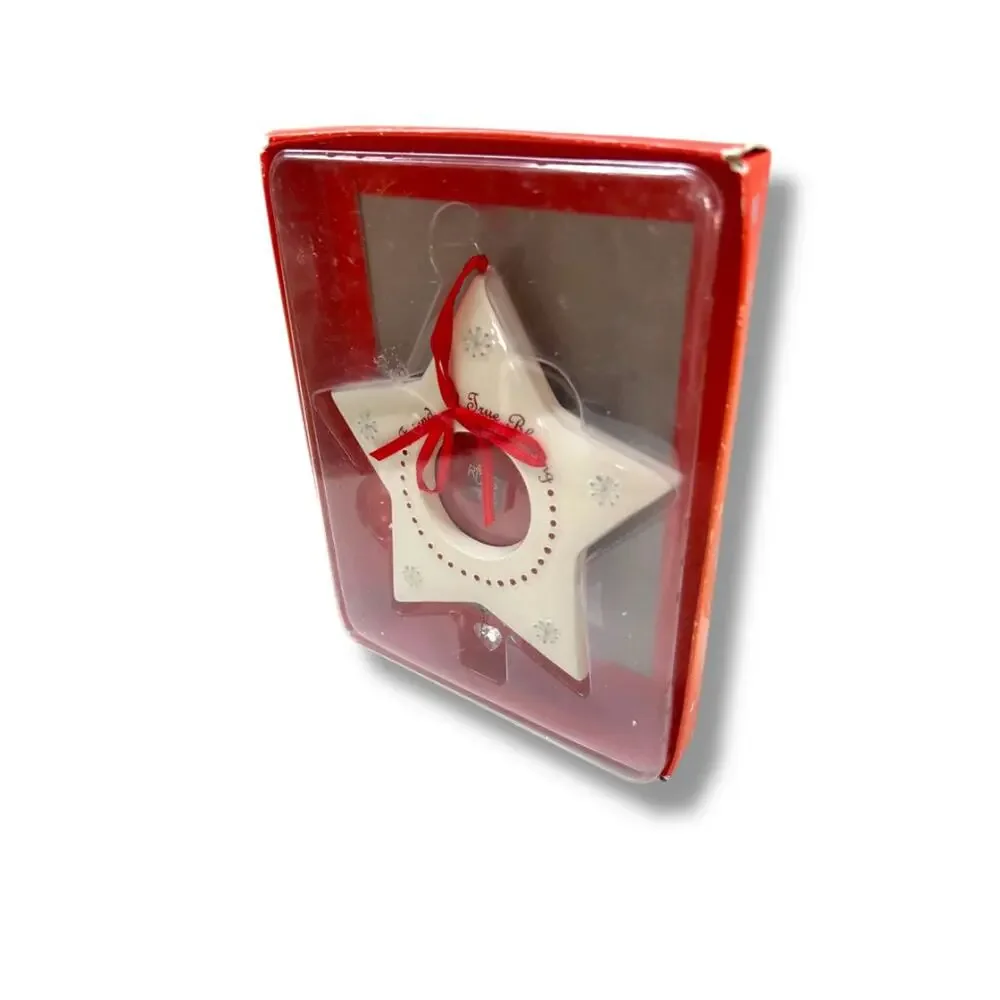 Russ Skribbles Photo Fame Ornanent Ceramic Star Friends a True Blessing 5
